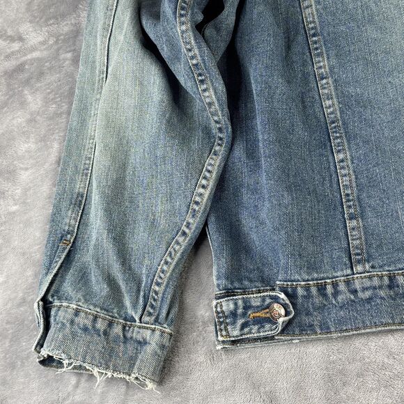 Ralph Lauren Polo Jeans CoJacket Mens 2XL Light Wash Blue Denim Trucker RL - Picture 8 of 16